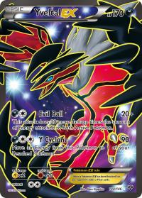 pokemon xy base set yveltal ex 144 146 full art