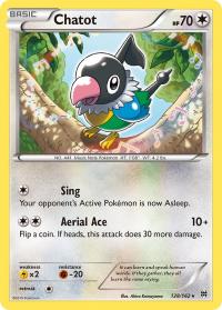 pokemon xy break through chatot 128 162