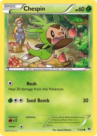 pokemon xy break through chespin 7 162