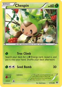 pokemon xy break through chespin 9 162