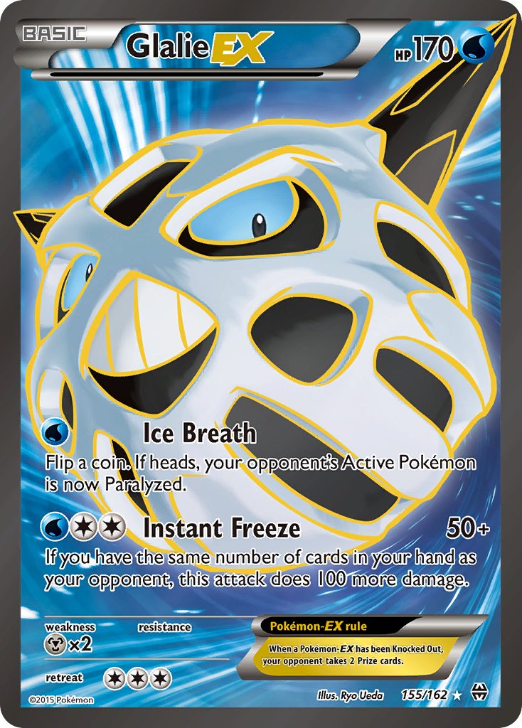 Glalie EX FULL ART 155-162