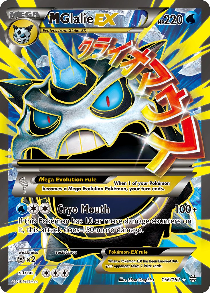 M Glalie EX FULL ART 156-162