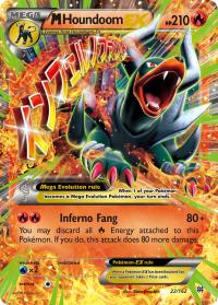 pokemon xy break through m houndoom ex 22 162