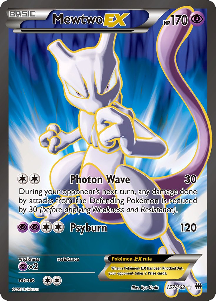 Mewtwo EX FULL ART 157-162