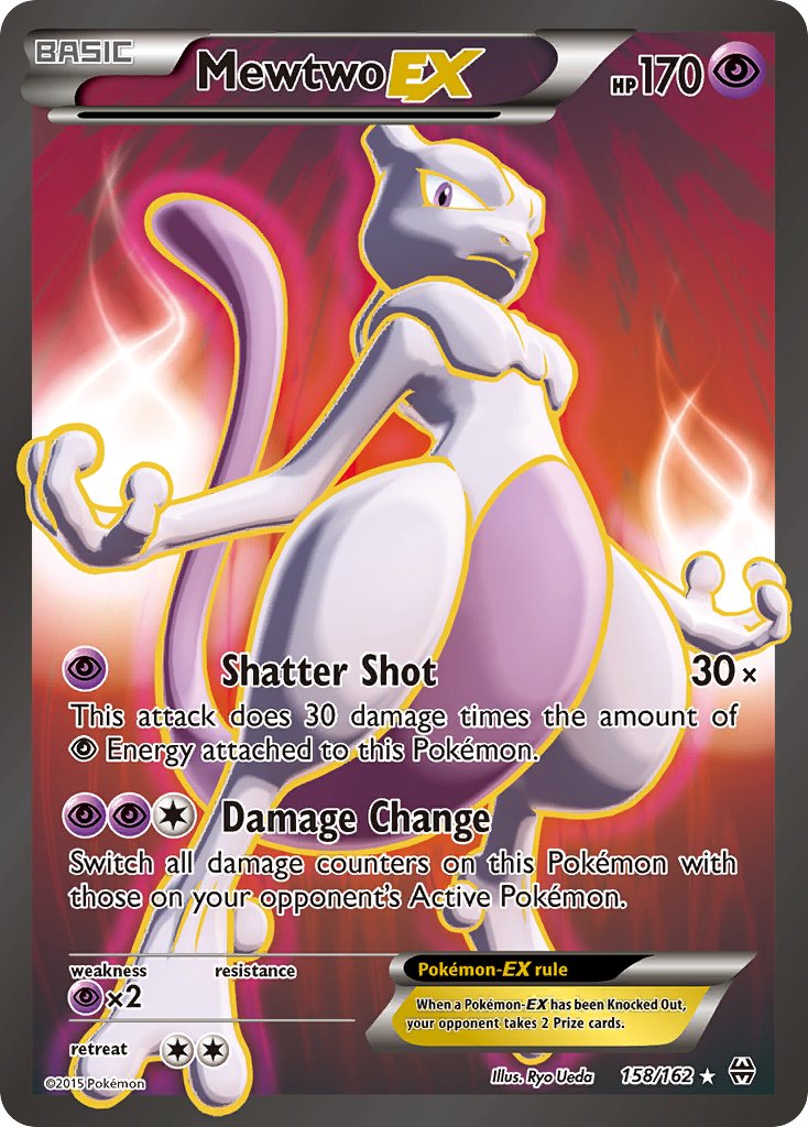 Mewtwo EX FULL ART 158-162