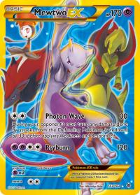 pokemon xy break through mewtwo ex full art 163 162