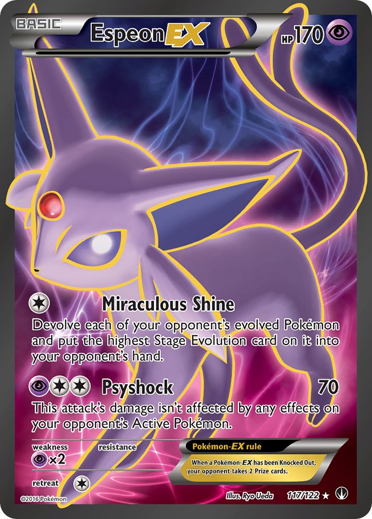 Espeon EX FULL ART 117-122