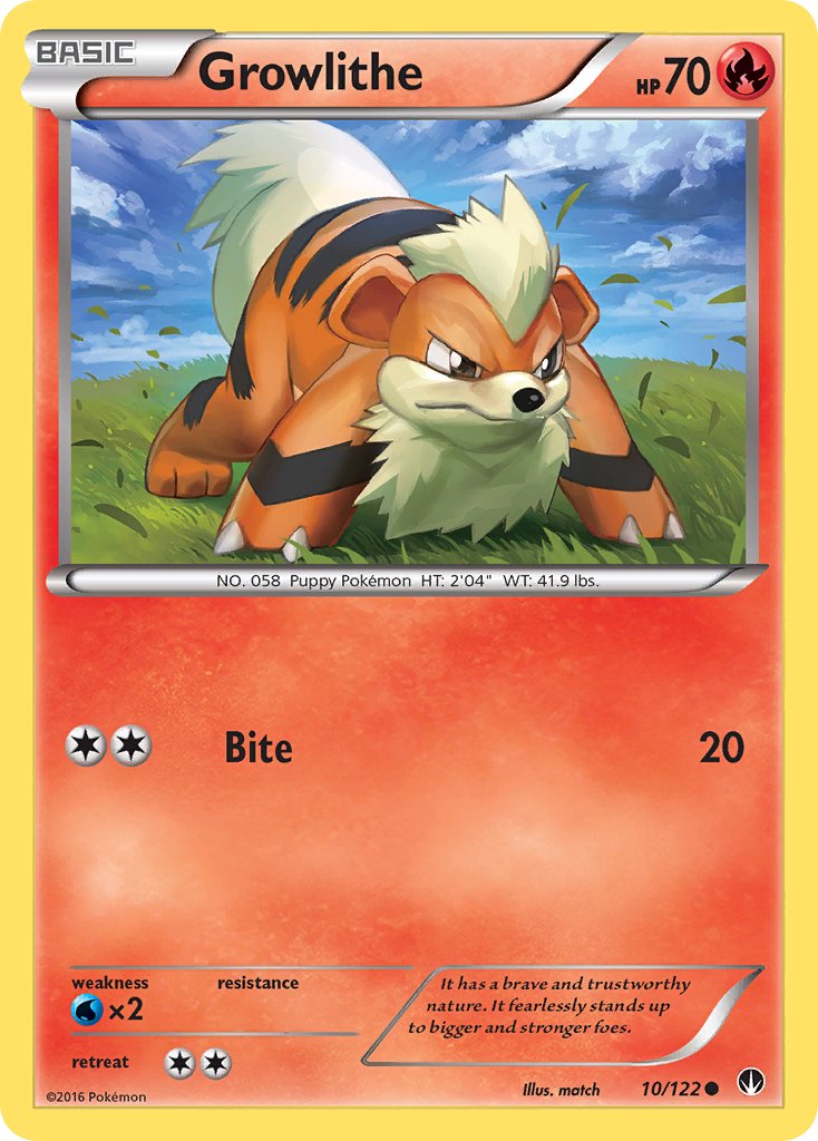 Growlithe 10-122 (RH)