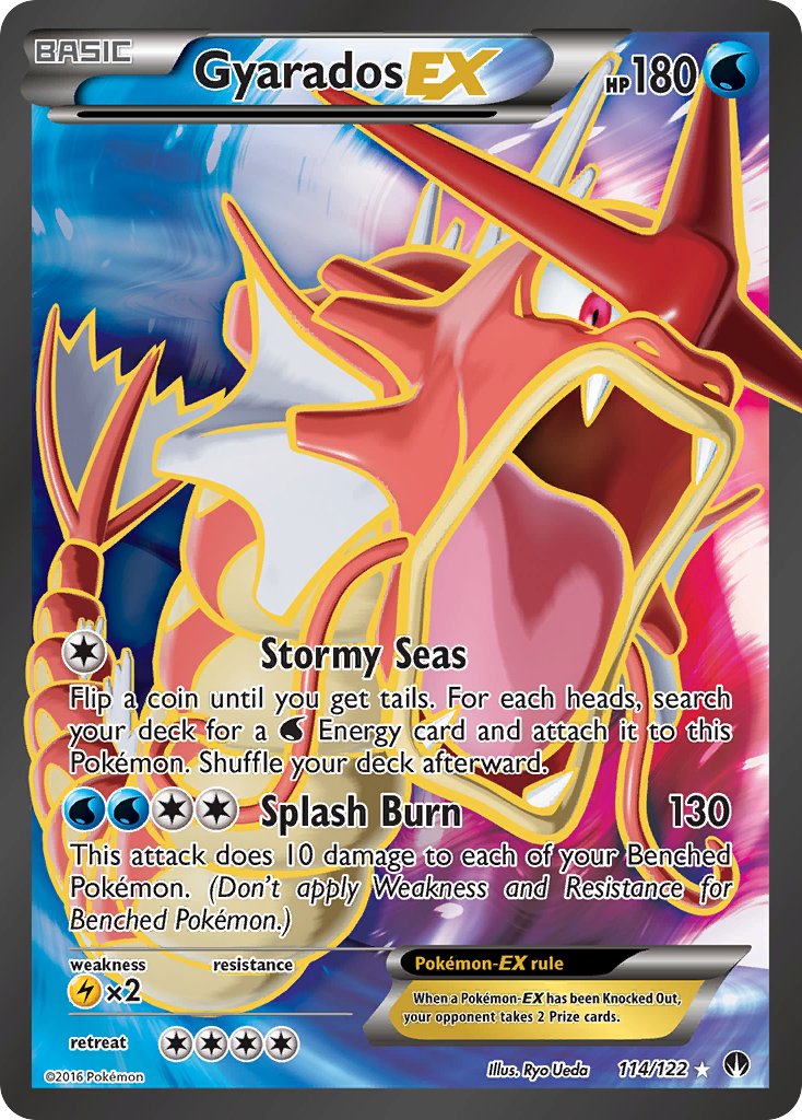 Gyarados EX FULL ART 114-122