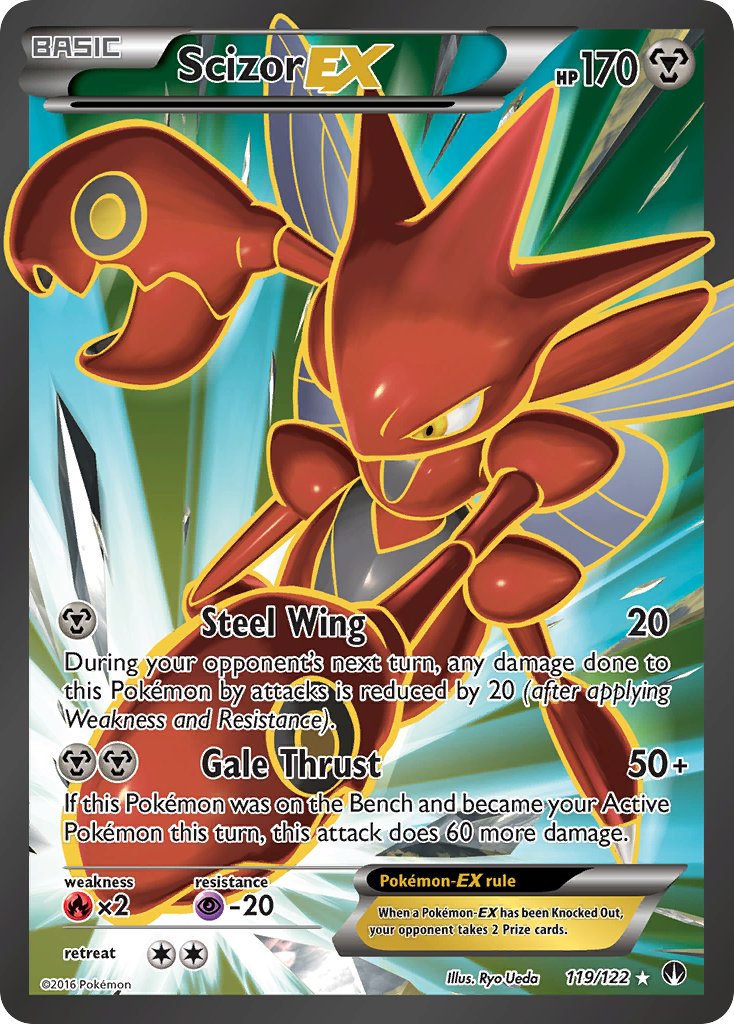 Scizor EX FULL ART 119-122