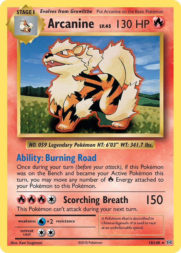 Arcanine 18-108 (RH)