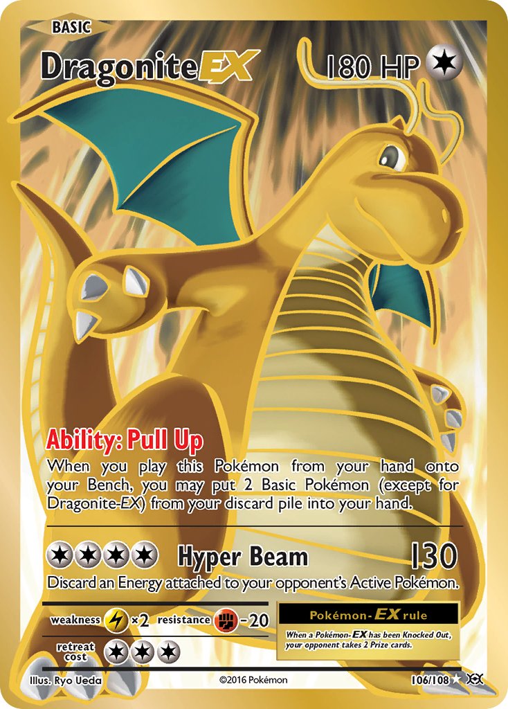 Dragonite EX FULL ART 106-108