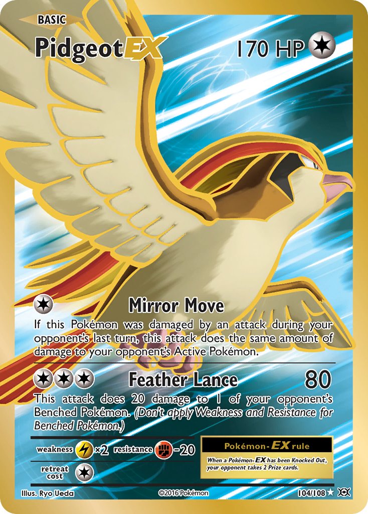 Pidgeot EX FULL ART 104-108