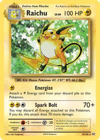 pokemon xy evolutions raichu 36 108