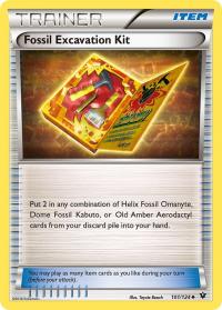 pokemon xy fates collide fossil excavation kit 101 124 rh