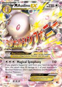 pokemon xy fates collide m audino ex 85 124