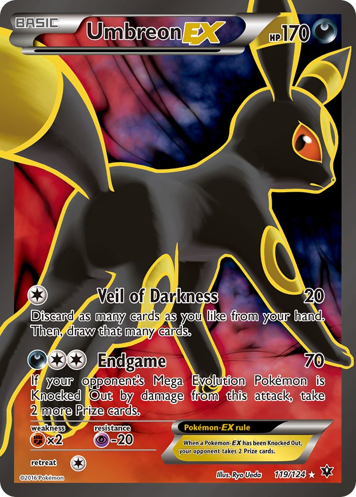 Umbreon EX FULL ART 119-124