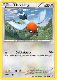 pokemon xy flashfire fletchling 86 106