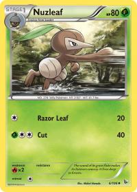 pokemon xy flashfire nuzleaf 6 106