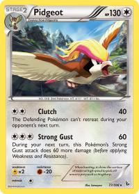 pokemon xy flashfire pidgeot 77 106