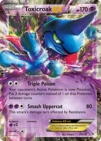 pokemon xy flashfire toxicroak ex 41 106