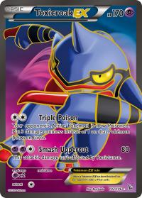 pokemon xy flashfire toxicroak ex full art 102 106
