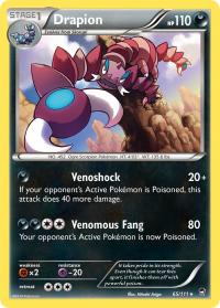 pokemon xy furious fists drapion 65 111