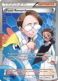 pokemon xy furious fists fossil researcher full art 110 111