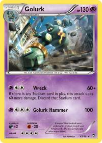 pokemon xy furious fists golurk 43 111