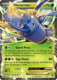 pokemon xy furious fists heracross ex 4 111