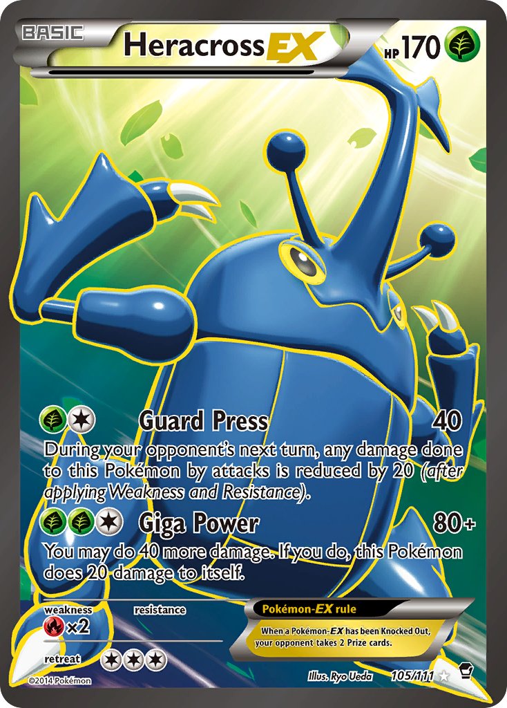 Heracross EX Full Art 105-111