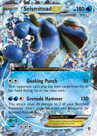 pokemon xy furious fists seismitoad ex 20 111