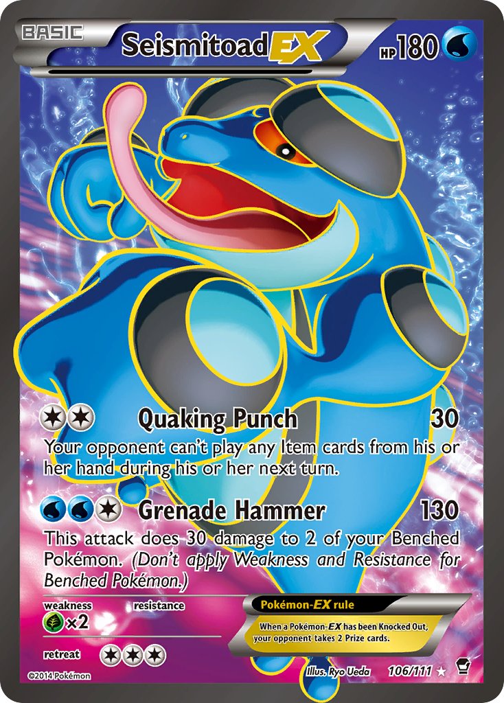 Seismitoad EX Full Art 106-111