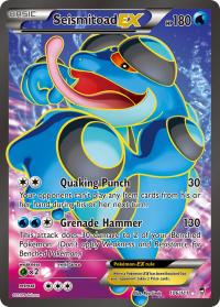 pokemon xy furious fists seismitoad ex full art 106 111