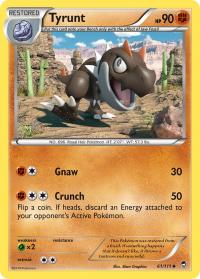 pokemon xy furious fists tyrunt 61 111