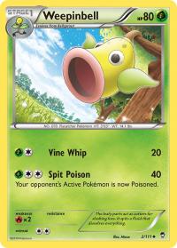 pokemon xy furious fists weepinbell 2 111