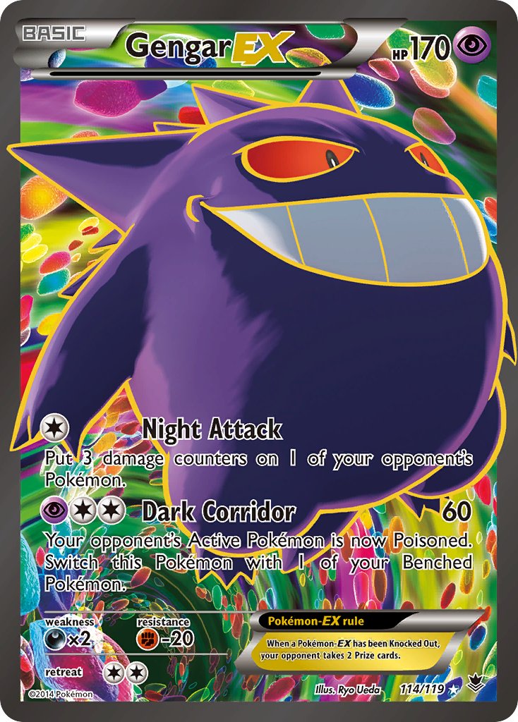 Gengar EX 114-119 Full Art