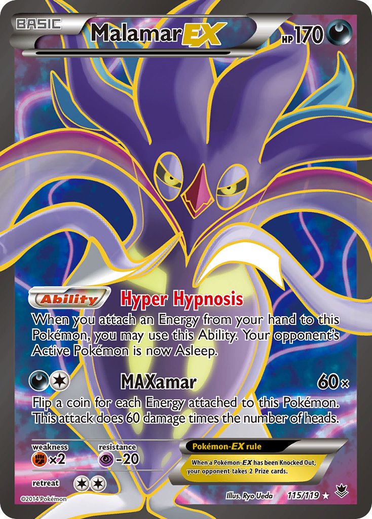 Malamar EX Full Art 115-119