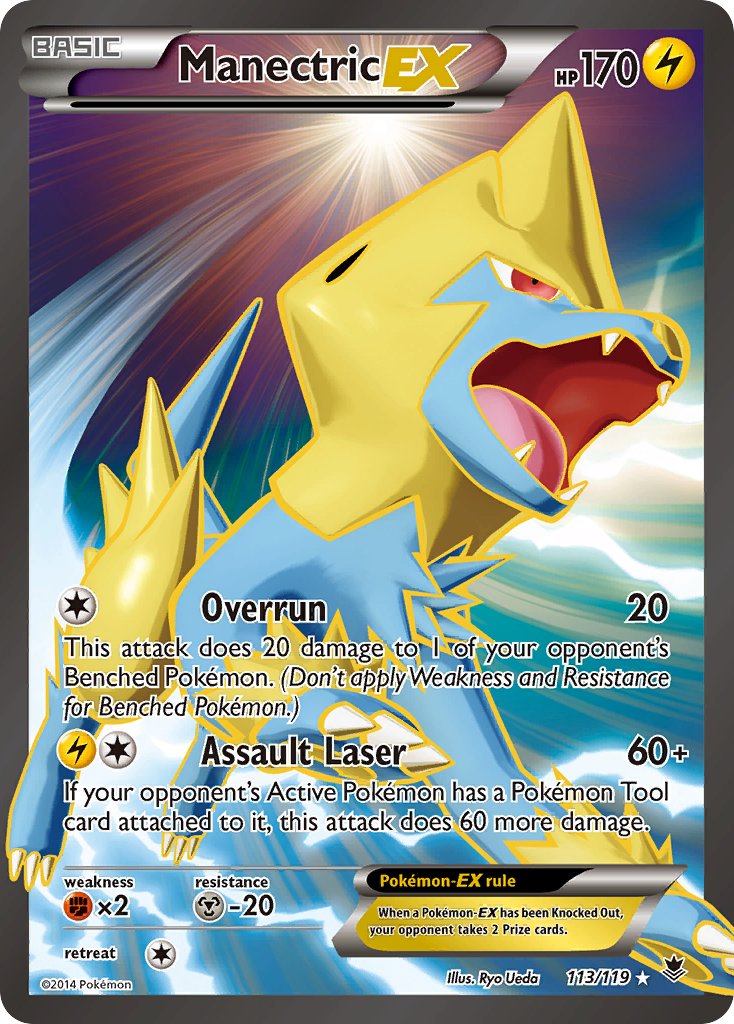 Manectric EX Full Art 113-119