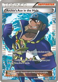 pokemon xy primal clash archie s ace in the hole full art 157 160