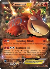 pokemon xy primal clash camerupt ex 29 160