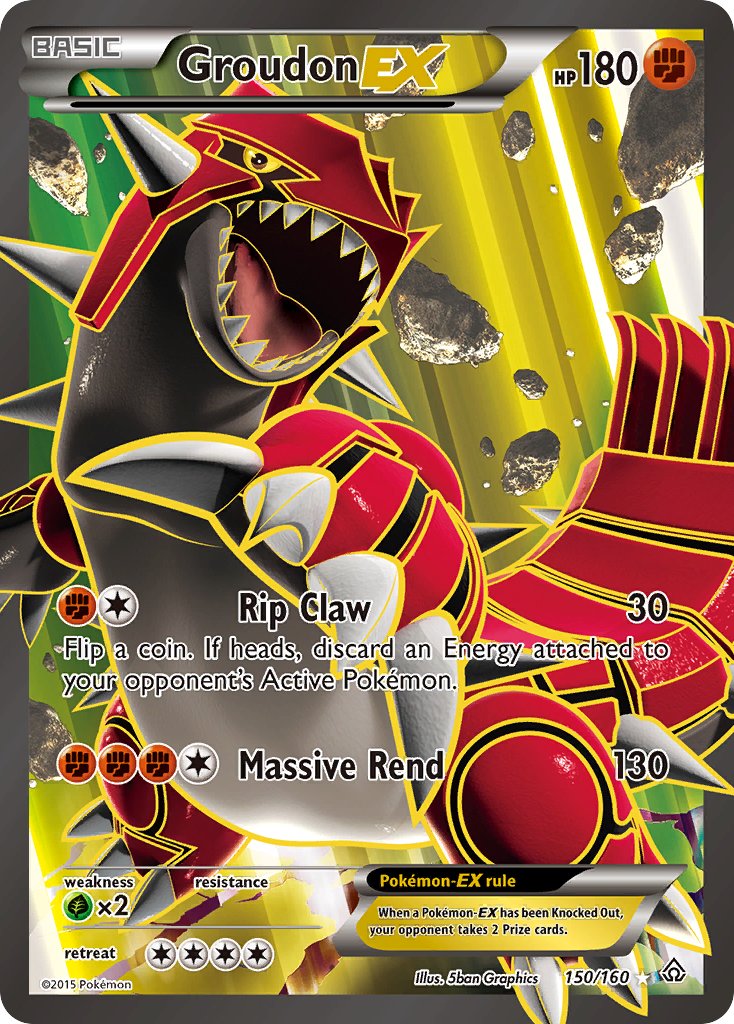 Groudon EX FULL ART 150-160