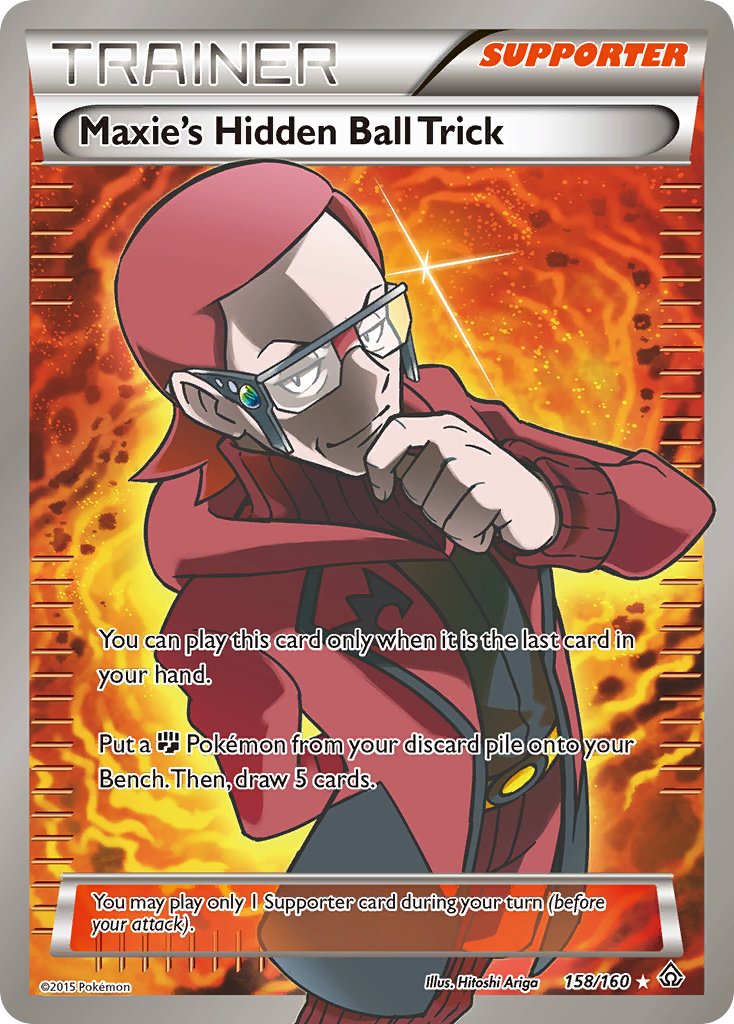 Maxie's Hidden Ball Trick FULL ART 158-160