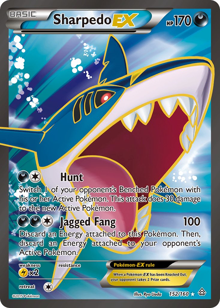 Sharpedo EX FULL ART 152-160