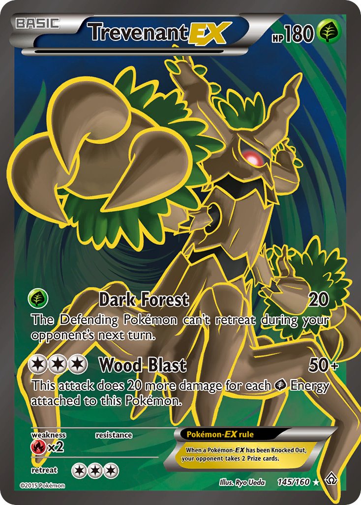 Trevenant EX FULL ART 145-160