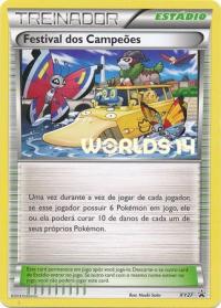 pokemon xy promos champions festival xy27 portuguese worlds 14 promo festival dos campeoes