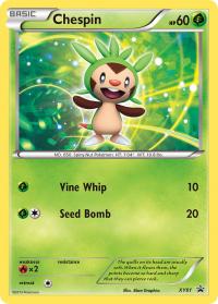 pokemon xy promos chespin xy01