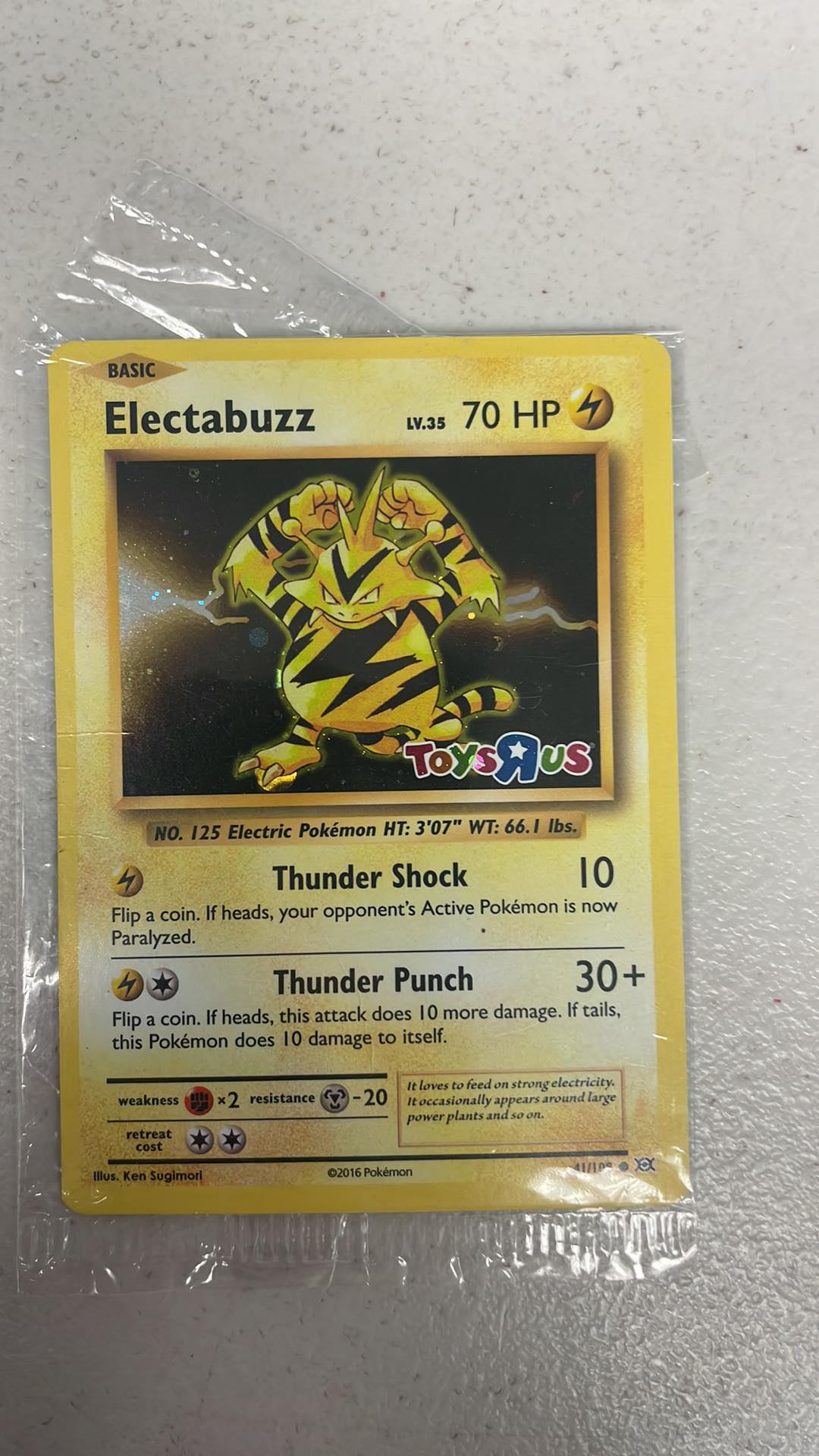 Electabuzz - 41-108 - Sealed Toys R Us Promo