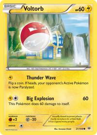 pokemon xy roaring skies voltorb 21 108