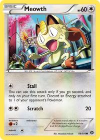 pokemon xy steam siege meowth 88 114